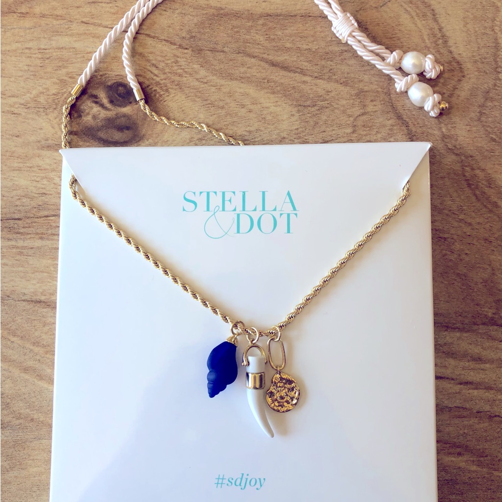 Stella Dot Beach Necklace Long Pull Tie New 20$